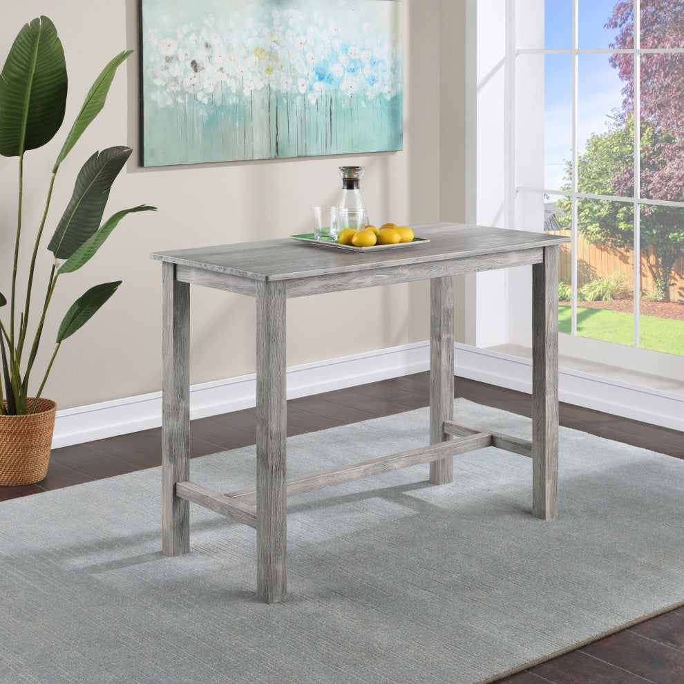 Sonoma Pub Table, Storm Gray Wire-Brush
