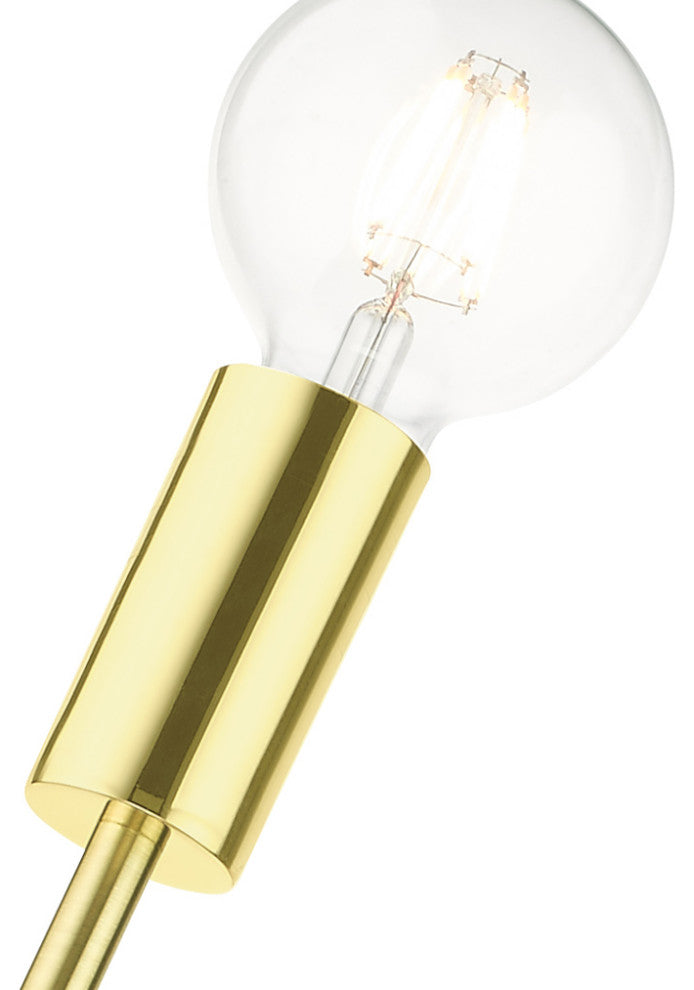 Satin Brass Contemporary Sconce