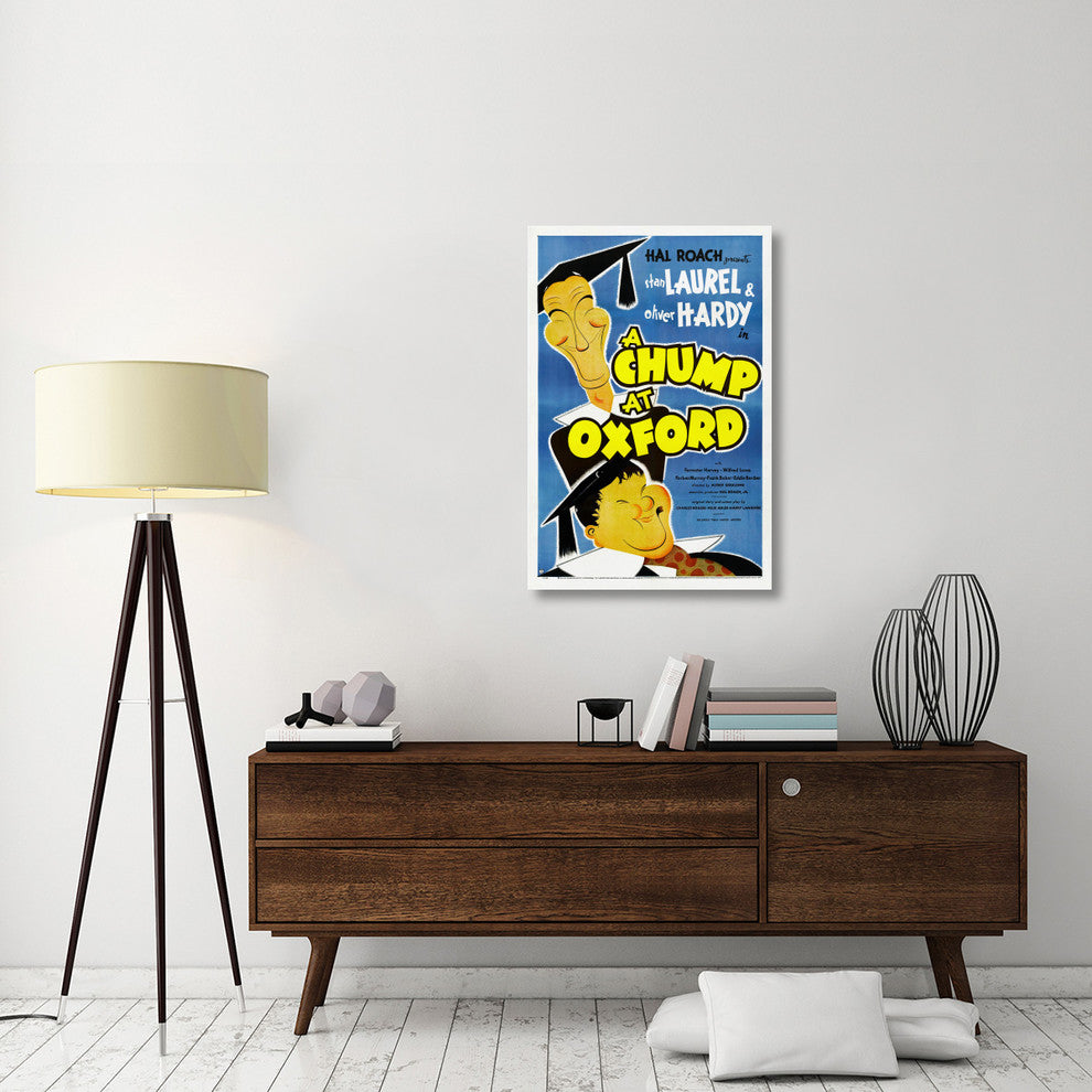 "Laurel & Hardy - A Chump At Oxford" Canvas by Hollywood Photo Archive, 27x40"