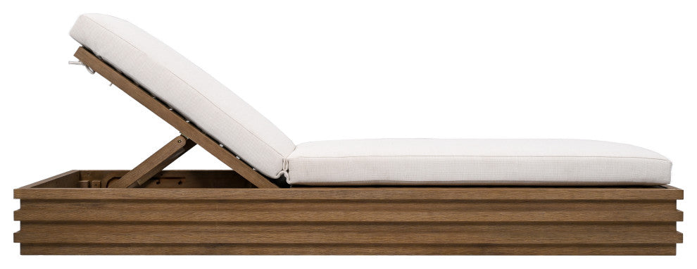 Safavieh Couture Indoor-Outdoor Barbados Chaise Lounge, Natural/Beige