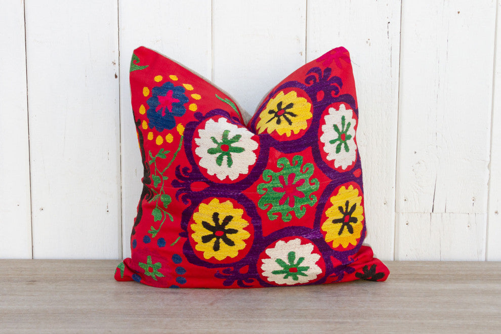 Veeda Vintage Suzani Square Pillow