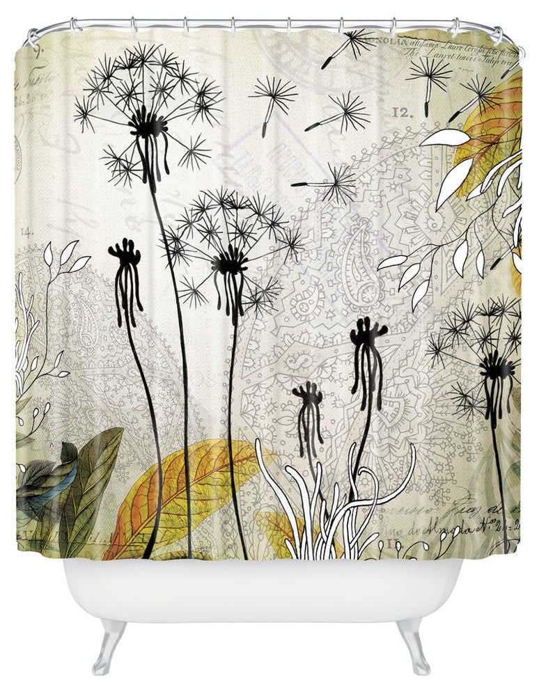 Iveta Abolina Little Dandelion Shower Curtain