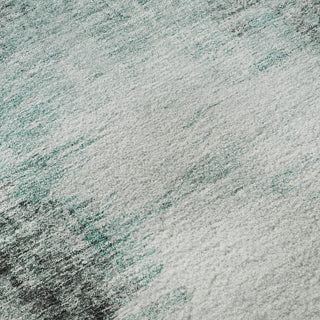 Premium Machine Washable Mayfield AMF710 Teal 8' x 10' Rug