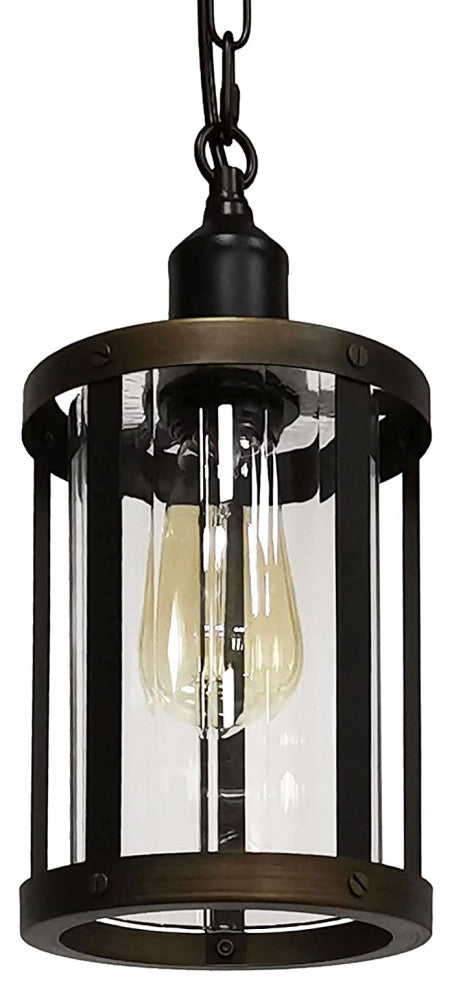 Farmhouse Pendant Lighting for Kitchen Rust Vintage Cage Pendant Lamp
