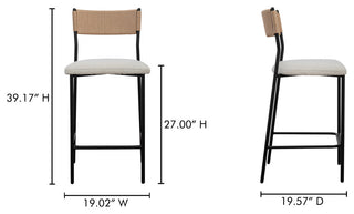 Foley Counter Stool White
