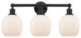 Innovations 616-3W-BK-G101 Belfast 3 Light 24" Bath Vanity Light, Matte Black