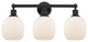 Innovations 616-3W-BK-G101 Belfast 3 Light 24" Bath Vanity Light, Matte Black