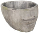 Unique decorative Resin Face Flower Pot, Gray