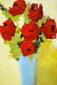"Bouquet of Red" Painting Print on Wrapped Canvas, 12"x18"