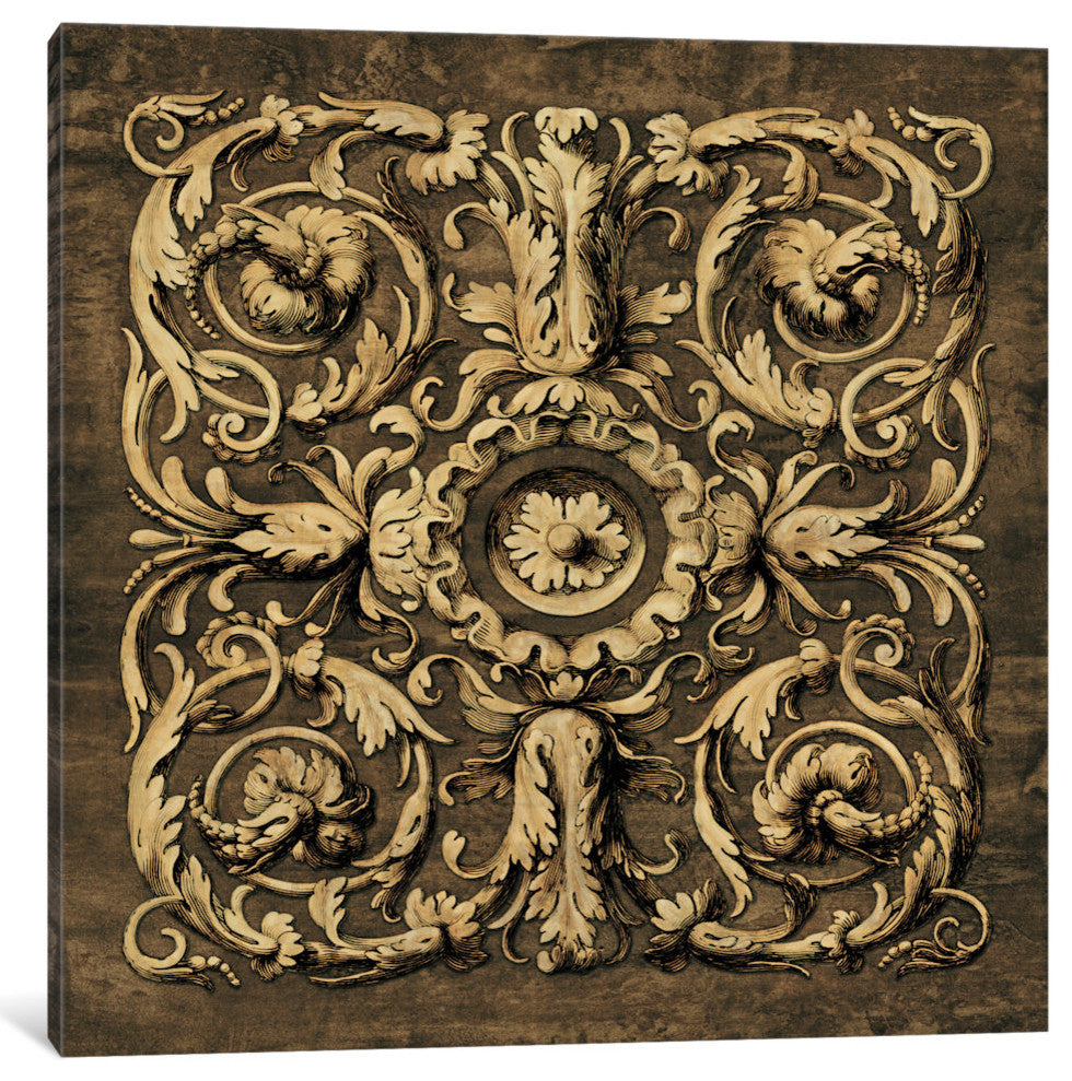 "Classic Scroll II" by Dylan Wright, Canvas Print, 18"x18"