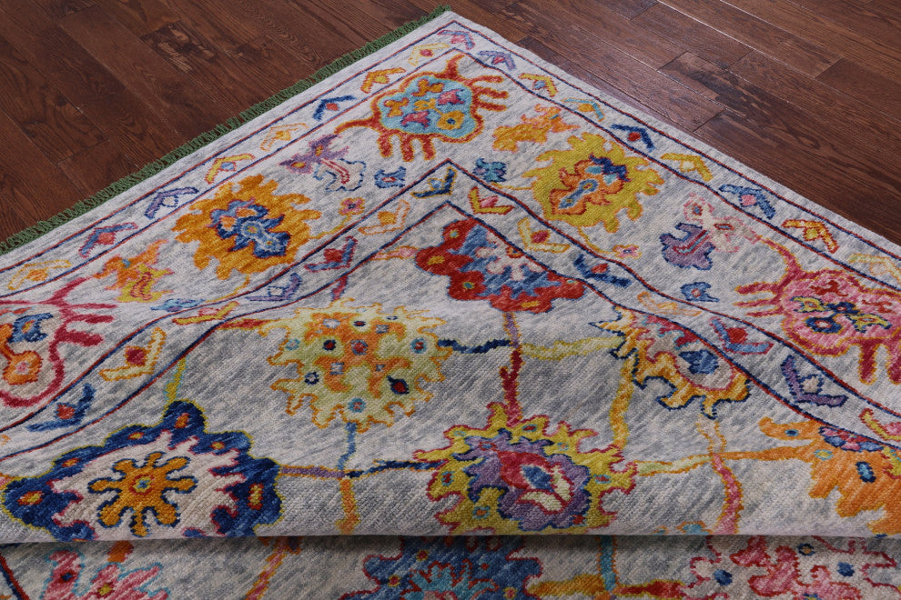 9' 1" X 11' 11" Turkish Oushak Handmade Wool Rug - Q14814