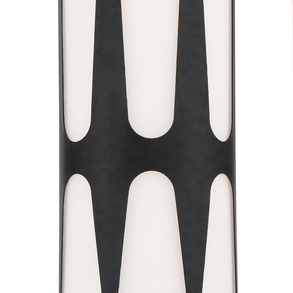 Crystorama Royston 2 Light Wall Sconce ROY-802-BK, Black