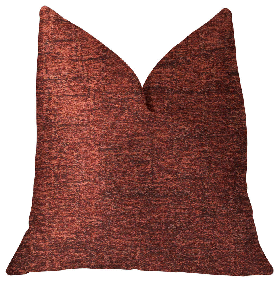 Paprika Jam Burgundy Red Luxury Throw Pillow, 20"x36" King