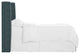 King Wingback Headboard, Fritz Indigo