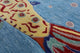 Gabbeh Fish Design Hand-Knotted Wool Rug 7' 11" X 10' 1" - Q13530