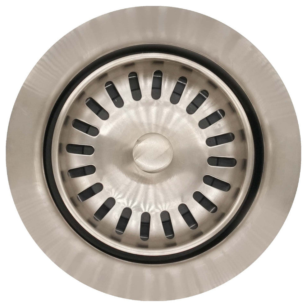 Insinkerator Style Extra-Deep Disposal Flange And Strainer, Satin Nickel