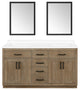 OVE Decors Bailey Vanity, Driftwood Oak, 60 Inches