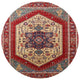 Ahgly Company Indoor Round Mid-Century Modern Area Rugs, 6' Round