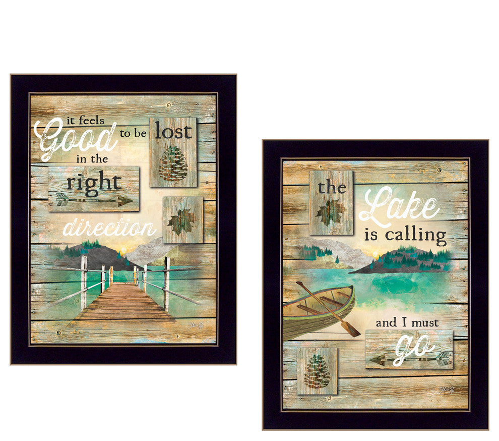 "Lost in the Right Direction" Collection By Marla Rae, Black Frame