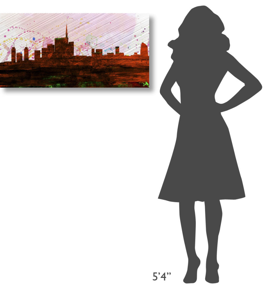 "Milan City Skyline" Fine Art Print