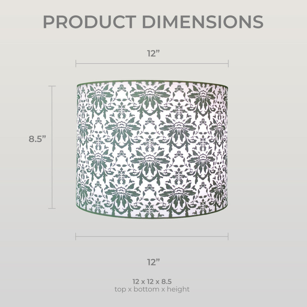 Royal Designs Modern Trendy Decorative 2-Sided Silhouette Hardback Lampshade, Ro