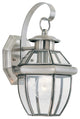 Generation Lighting Lighting 1-Light Outdoor Lantern, Brushed Nickel