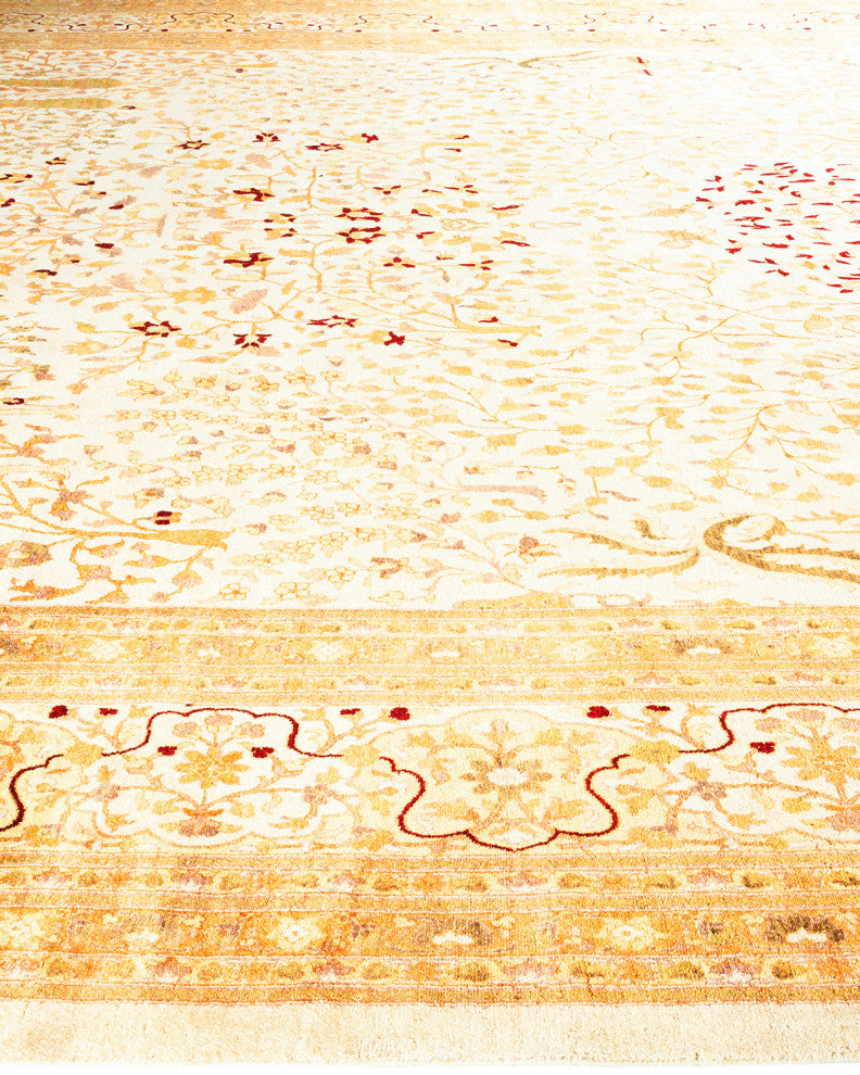 Mogul, One-of-a-Kind Hand-Knotted Area Rug Ivory, 12' 2" x 22' 0"