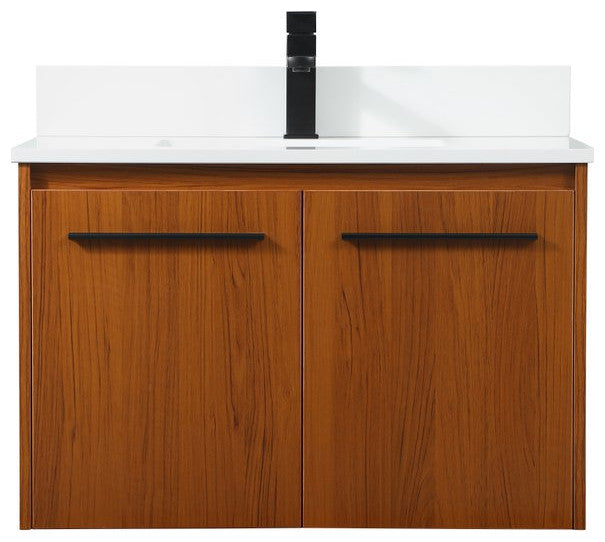 Elegant Decor Penn Bathroom Vanity Teak