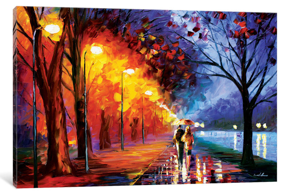 "Alley" by The Lake I Gallery" by Leonid Afremov, 18x12x1.5"