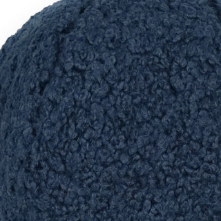 Poodle Ball Pillow - Navy Blue