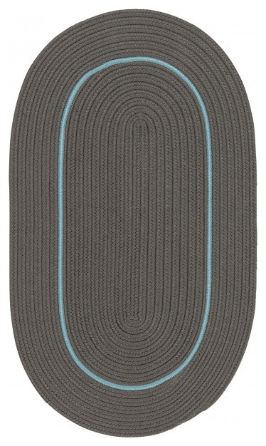 Colonial Mills Rug Lifestyle Accent Border Grey Lites Oval