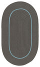 Colonial Mills Rug Lifestyle Accent Border Grey Lites Oval