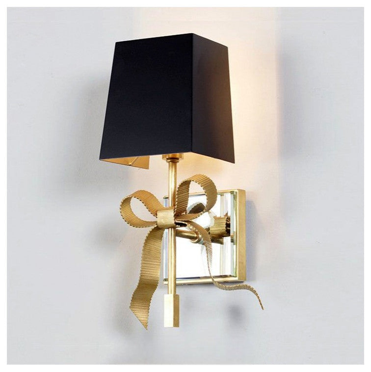 Paterna | Retro LED Copper Wall Light, Black