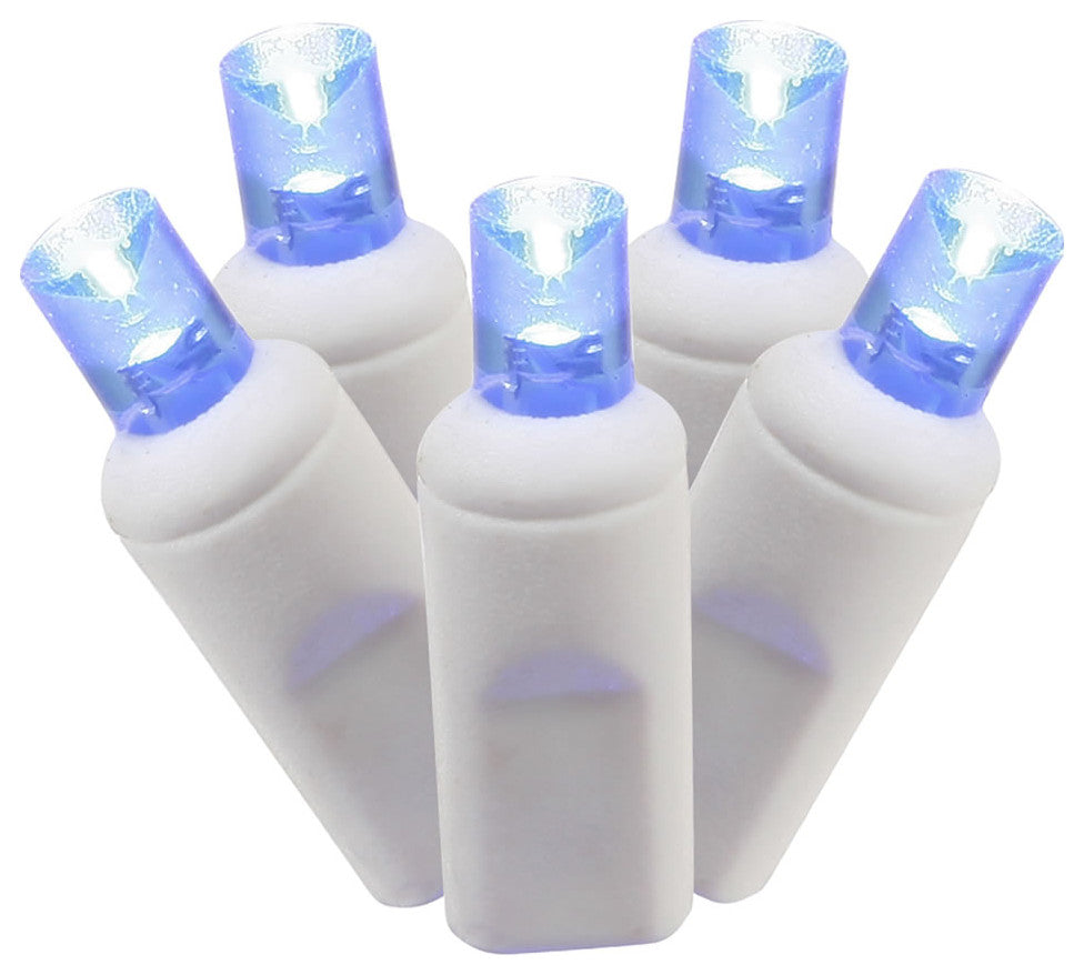 Vickerman X6W6502 50 Blue Wide Angle Led, 25' Christmas Single Mold Light Strand