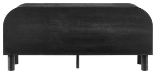 Casablanca Finished Wood Veneer Sideboard/Buffet, Black