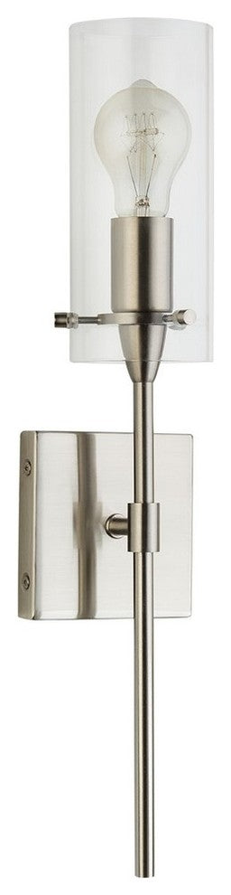Effimero 1-Light Wall Vanity Corridor Sconce, Brushed Nickel