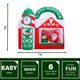 7-Ft. Pre-Lit Inflatable Santa's Workshop