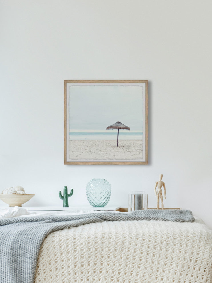 "Talk to the Sand" Framed Painting Print, 32x32
