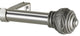 Mercado Non-Telescoping Curtain Rod, Antique Silver, 96''