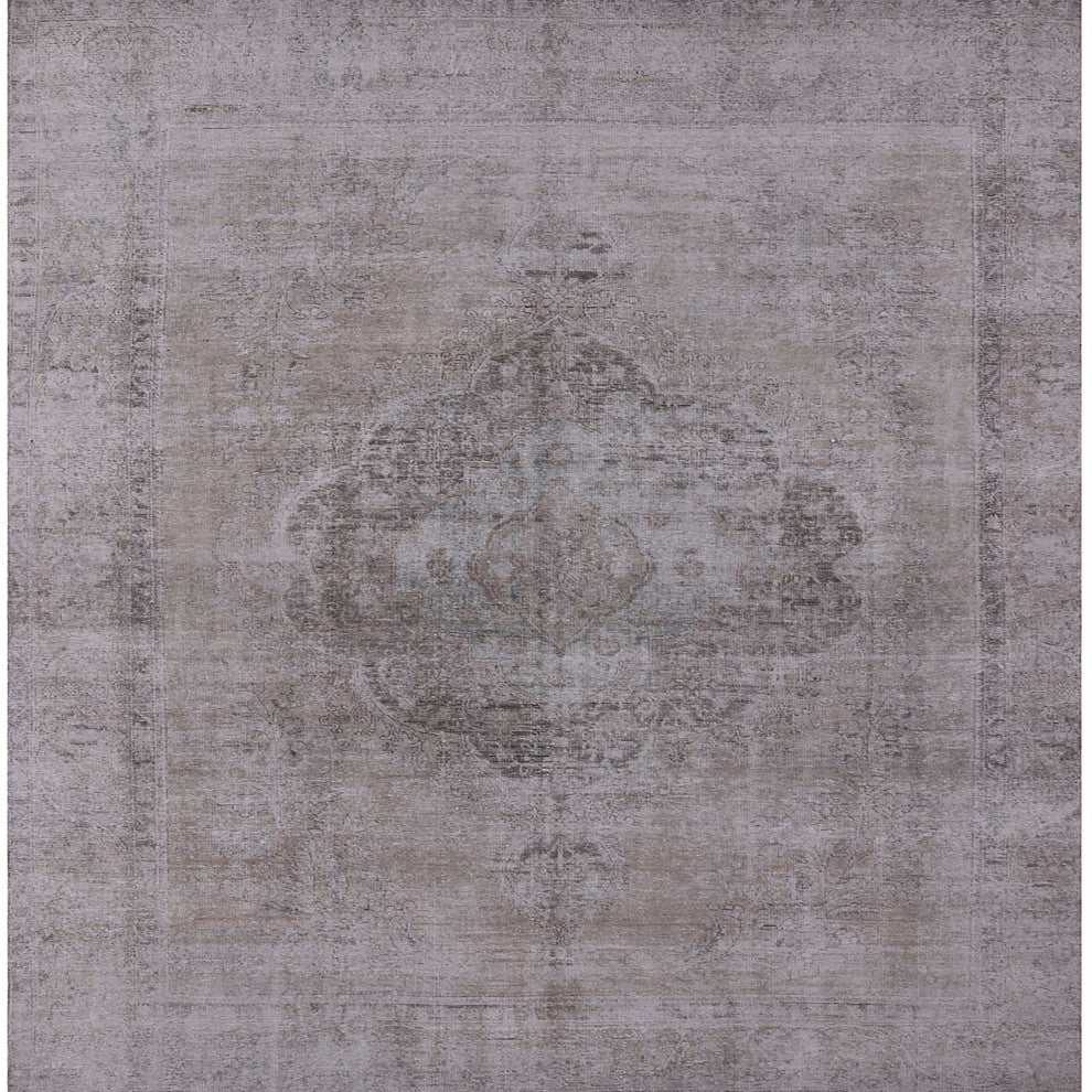 Ahgly Company Indoor Square Mid-Century Modern Area Rugs, 7' Square