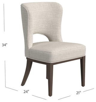Trevino Dining Chair - Set of 2 - Clarkson's Sand/Chestnut Brown