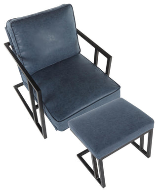 Roman Lounge Chair and Ottoman