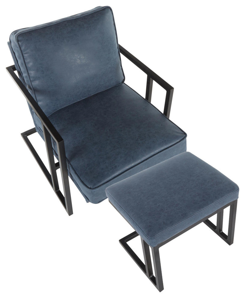 Roman Lounge Chair and Ottoman