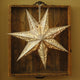 Paper Lantern, 7 Point Silver Star, Set of 3