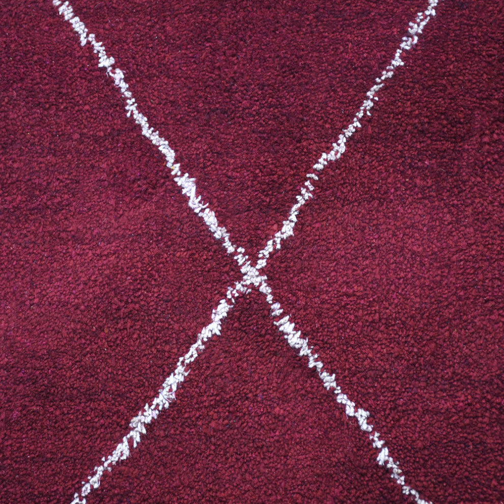 HAND KNOTTED LOOM SILK ECO-FRIENDLY AREA RUGS -8'x10',Rectangle,Red,Contemporary