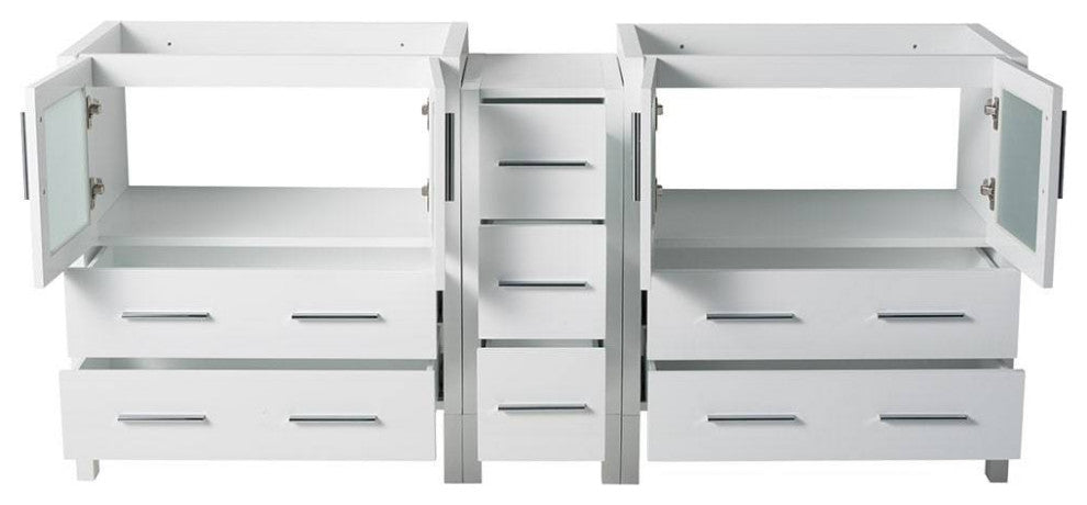 Fresca FCB62-301230WH Torino 72" White Modern Bathroom Cabinets