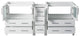 Fresca FCB62-301230WH Torino 72" White Modern Bathroom Cabinets