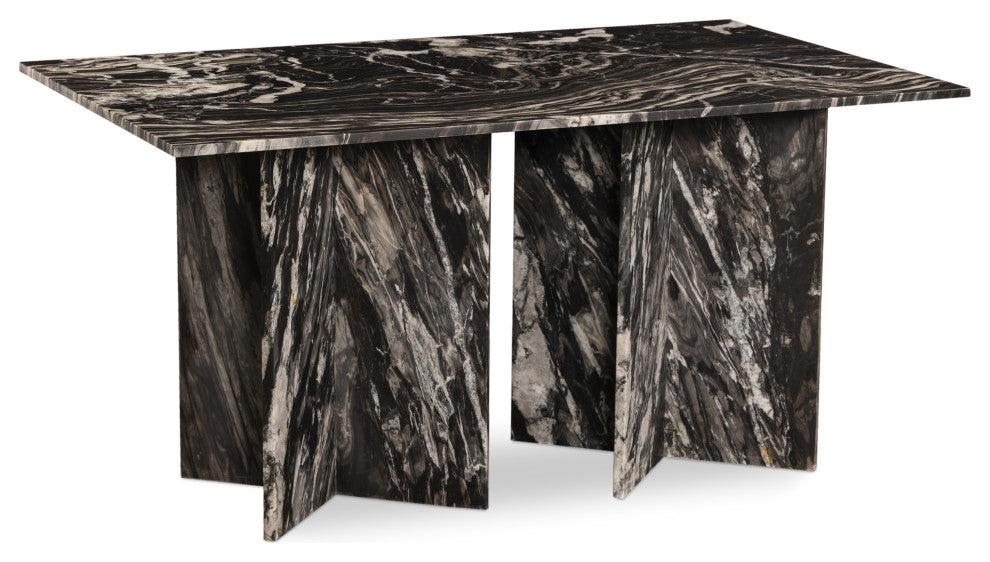 Verona Dining Table, Black, 60" W x 36" D