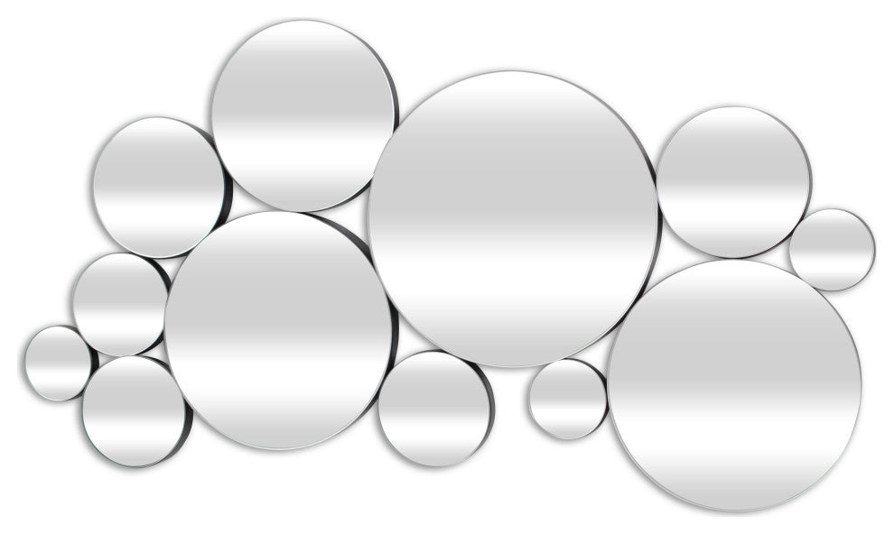 Benuve Abstract Multipane Accent Wall Mirror