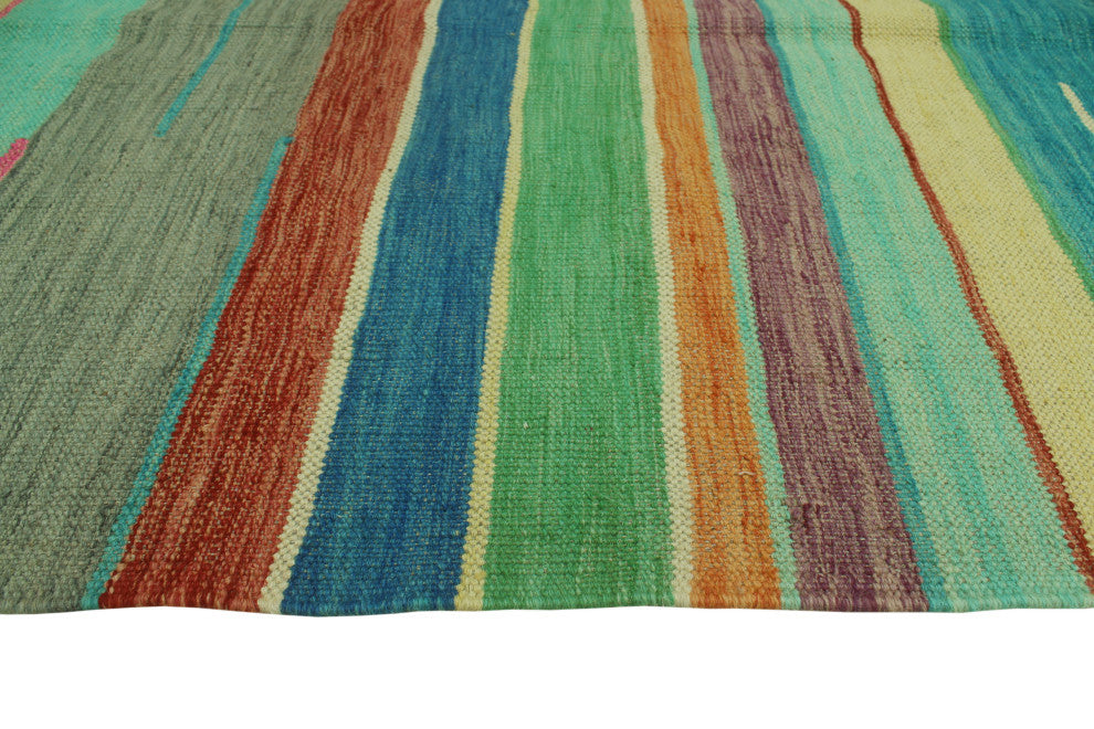 Winchester Kilim Rosa Beige/Blue Rug, 6'9x9'10